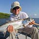 Louis with a baby tarpon on the fly!
