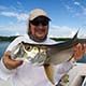 Mike with his second baby tarpon on the fly!