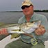Randy with a nice snook caught with the fly rod!