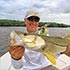 Louie from Canada scores with this nice snook on fly!