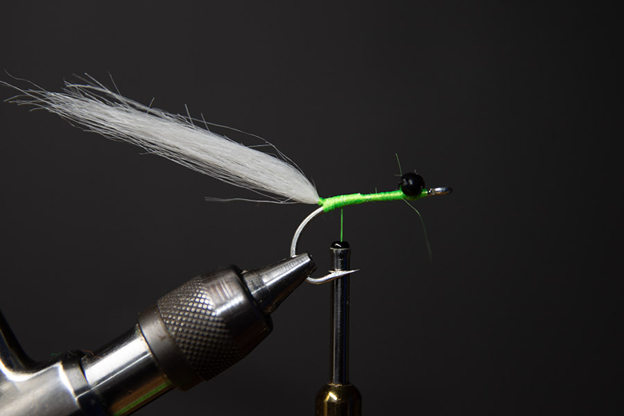 Craft fur baby tarpon fly - step 1